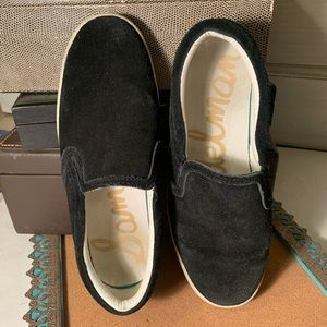 Sam Edelman Black Suede slip-ons (S9)